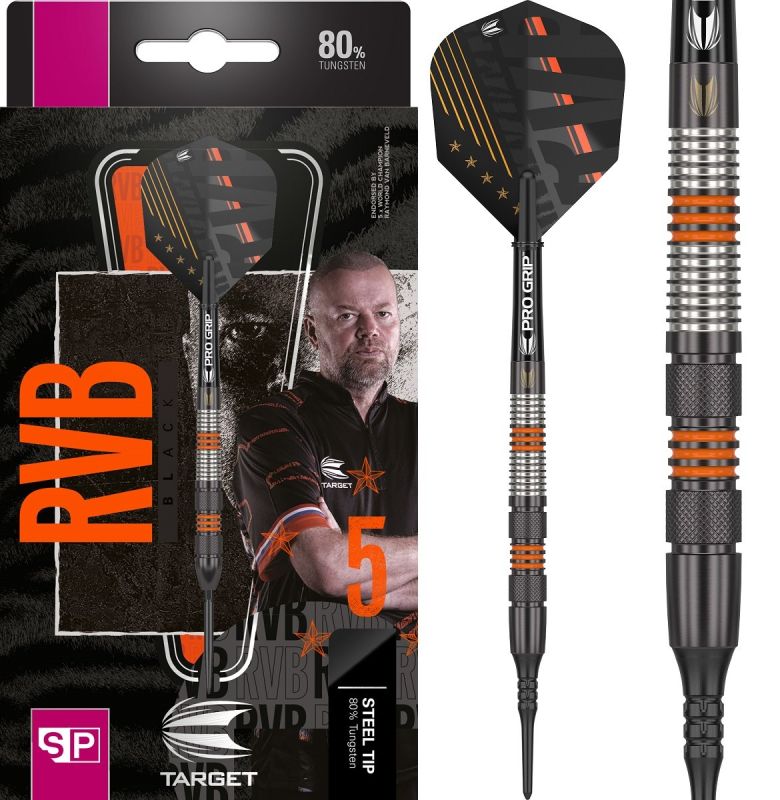 Target Raymond van Barneveld RvB Black 80% 2023 Softdarts 18 Gramm Softdarts