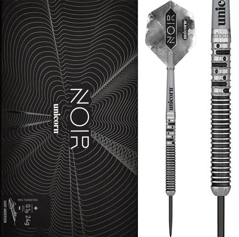 Unicorn Gary Anderson Noir Phase 5 90% Tungsten Steel Darts 21/22/23/24/25 Gramm Steeldarts
