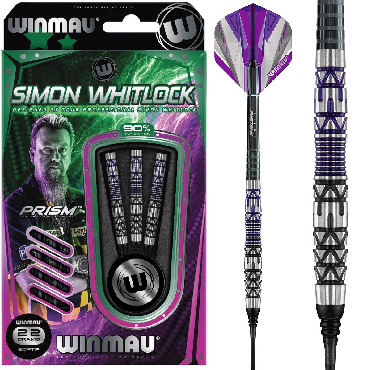 Winmau SIMON WHITLOCK SE Special Edition Softdarts 22 Gramm Softdarts