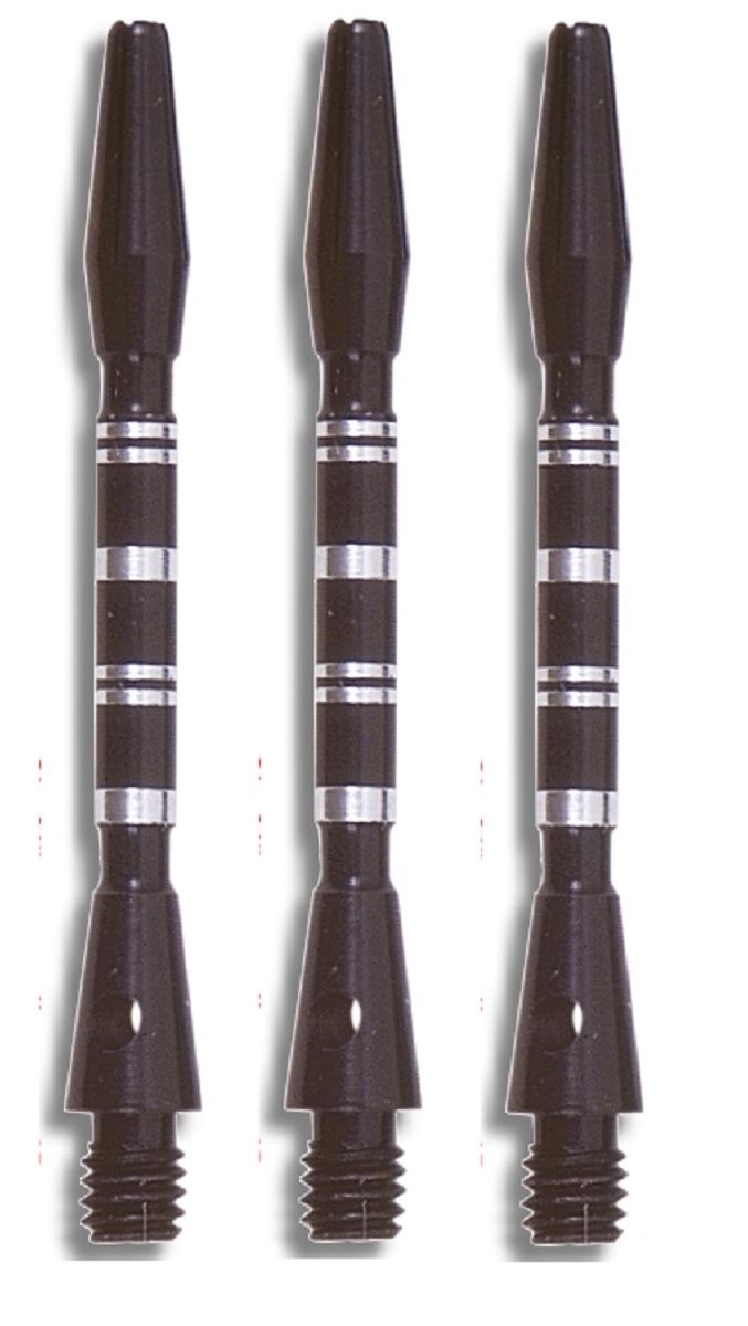 Shaft Alu Stripe medium,ca 45 mm, schwarz Shafts