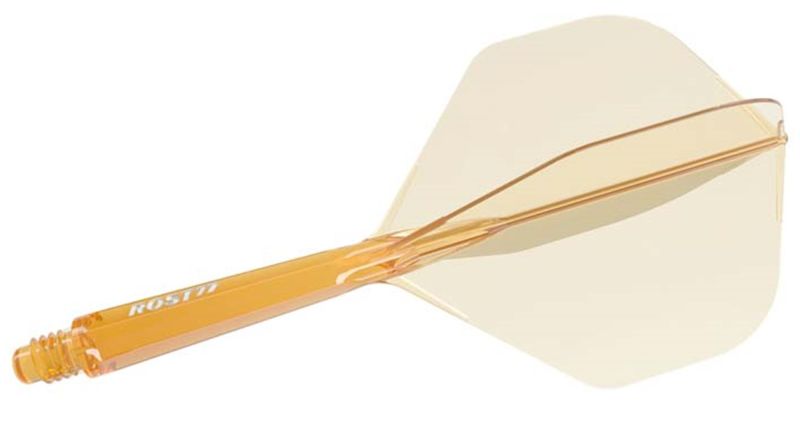 Cuesoul Dart Flight/Shaft ROST 77 Transparent Orange Big Standard Flights