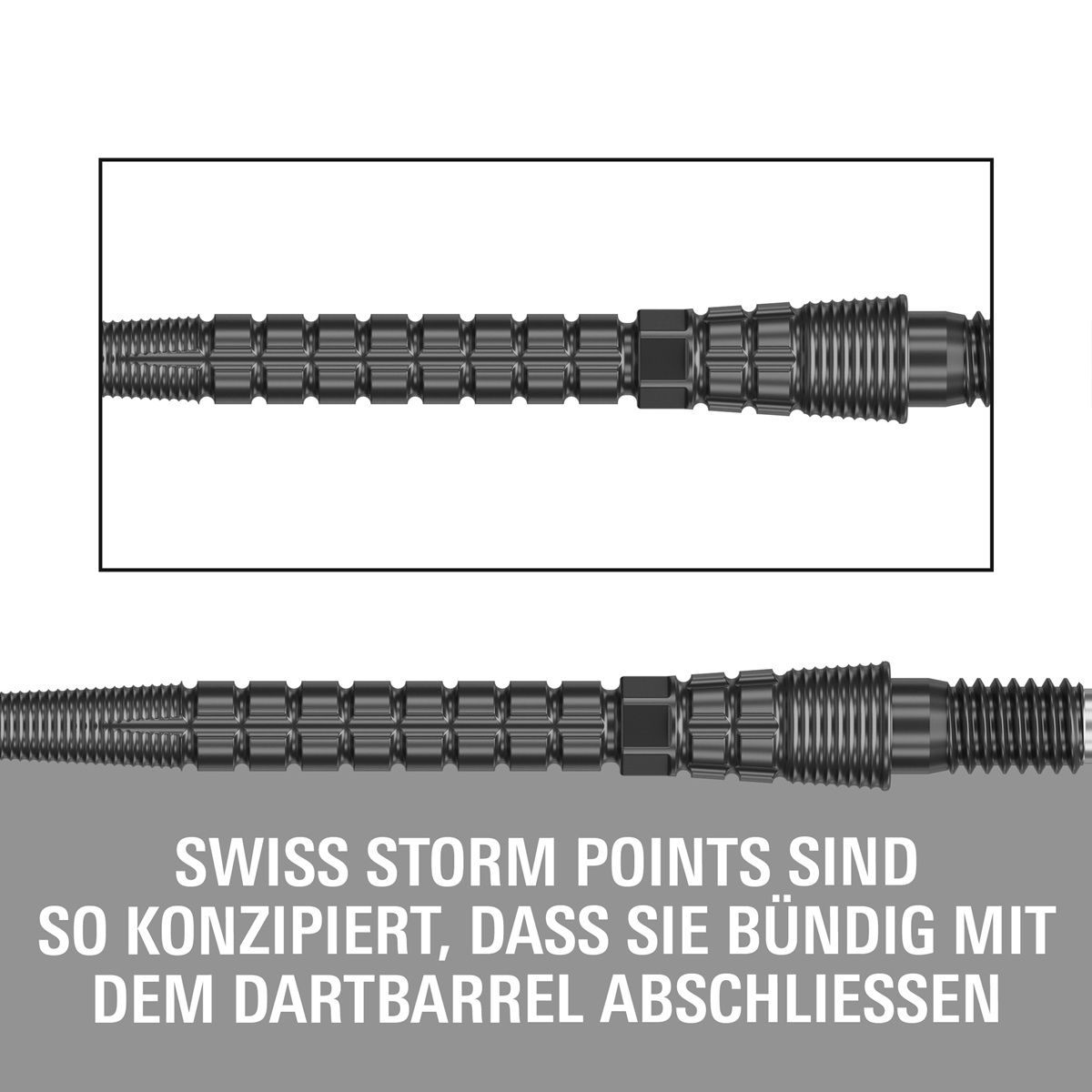 Target Chrono Storm Swiss Point 30/35/42 mm Gold/Schwarz/Silber Wechselspitzen