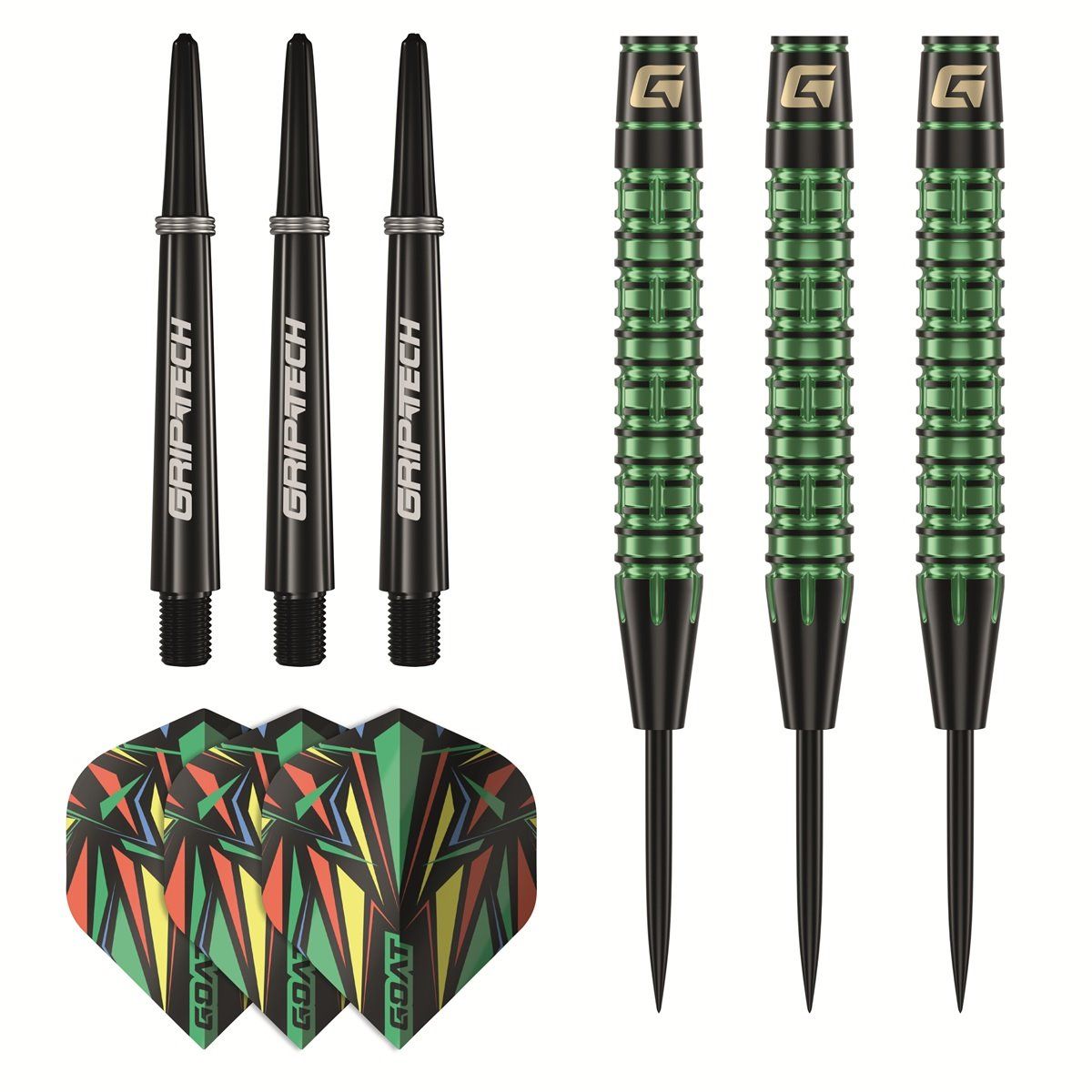 GOAT Athlete Green Brass Steeldarts 10 Gramm Steeldarts