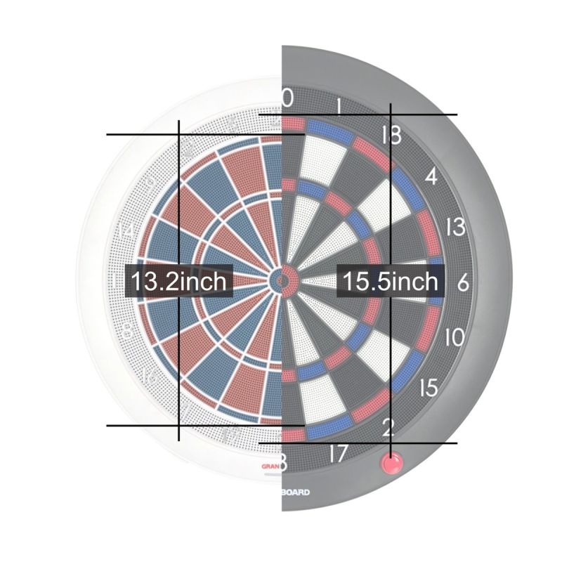 GranBoard 132 Smart Soft Dartboard 2 Loch E-Dartscheibe