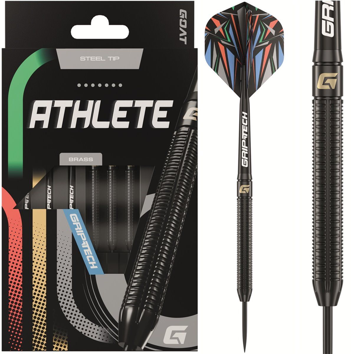 GOAT Athlete Black Brass Steeldarts 13 Gramm Steeldarts