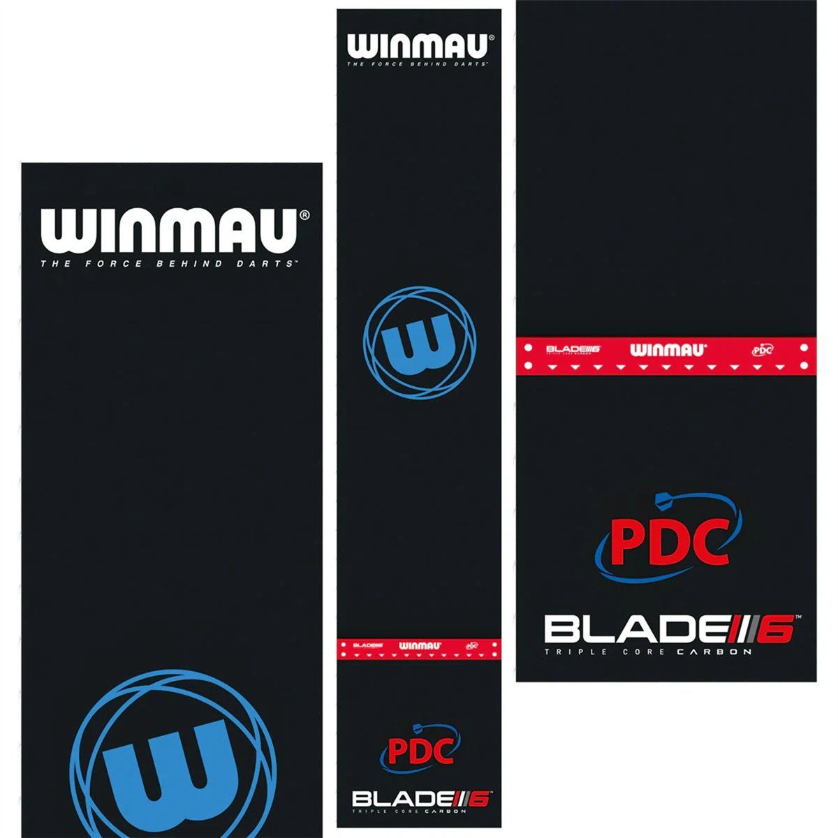 Winmau Dartmatte Teppich Pro-Zone Precision PVC mit Oche Dart Schutzmatte