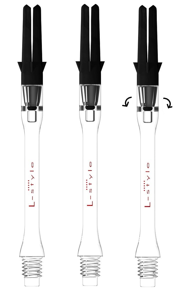 L-Style Silent Spinning Slim Carbon Transparent Shafts