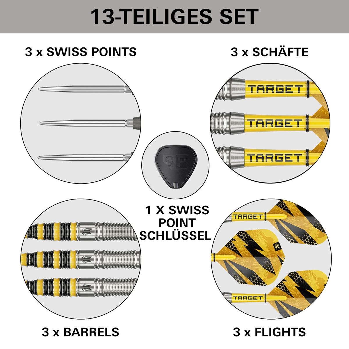 Target Buzz SP 03 90% Steeldarts 23/25 Gramm Steeldarts