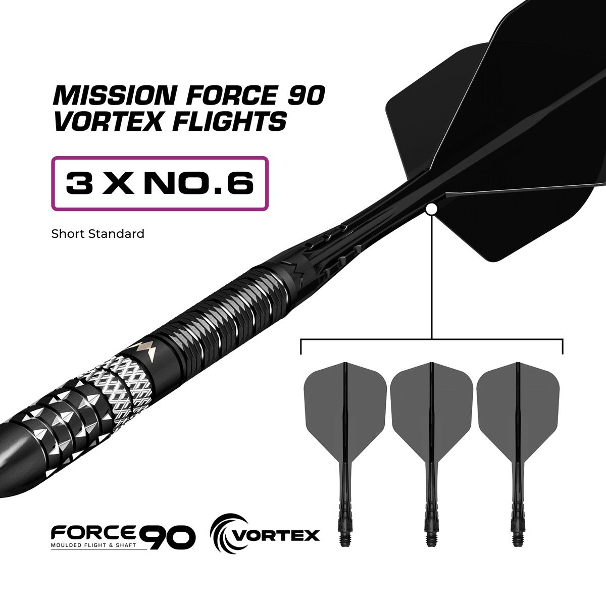 Mission Quantum RP 95% Steeldarts 21/23 Gramm Steeldarts