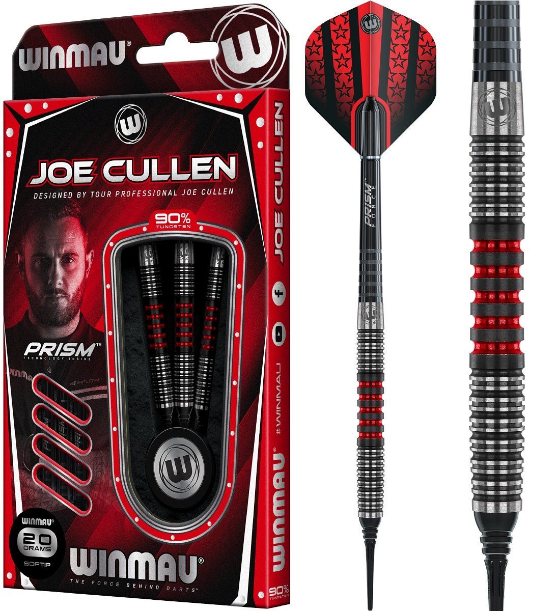 Winmau Joe Cullen 2021 Softdarts 20/22 Gramm Softdarts