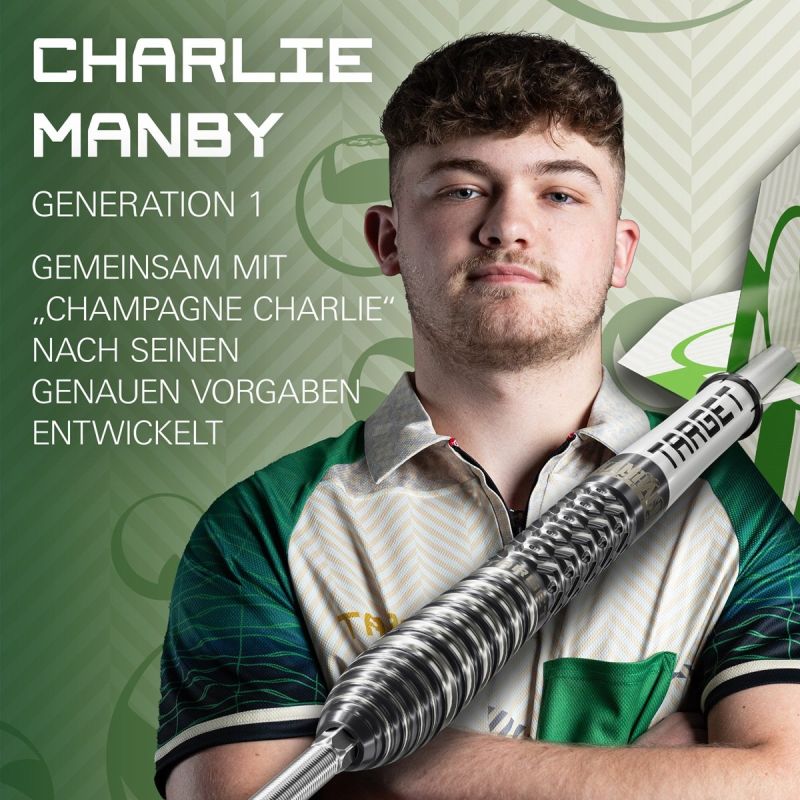 Target Charlie Manby SP 95% Steeldarts 22/23/25 Gramm Steeldarts
