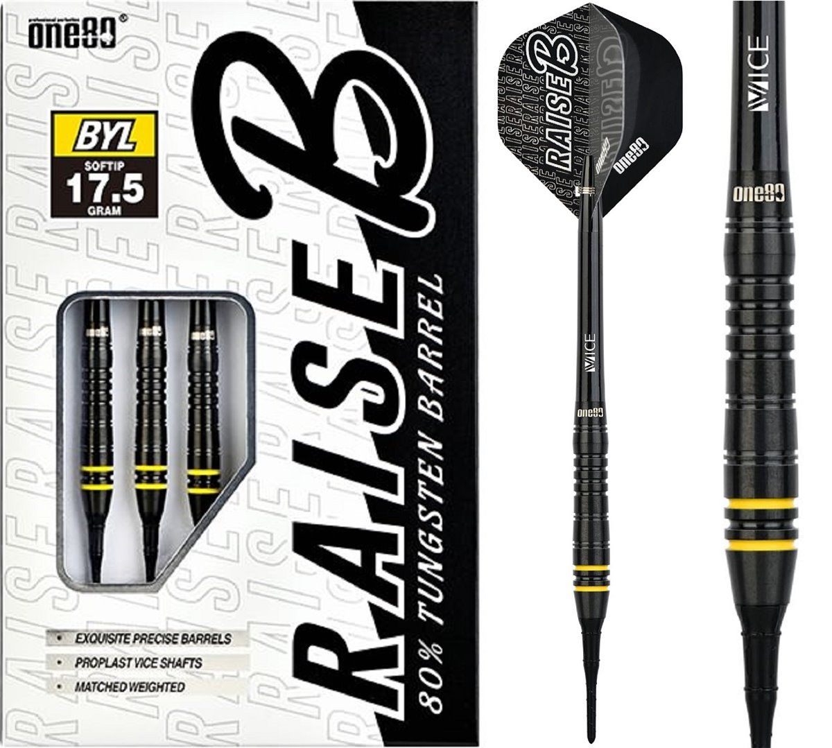 One80 Raise B - BYL Softdarts 17,5 Gramm Softdarts