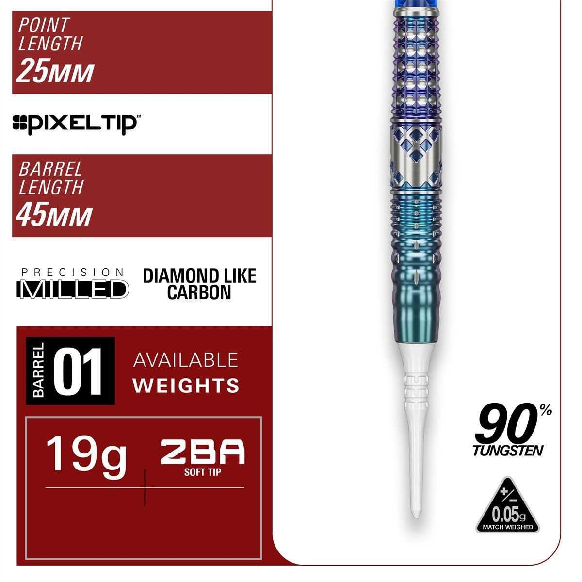 Target Cathy Leung Charis G5 90% 2BA Softdarts 19 Gramm Softdarts
