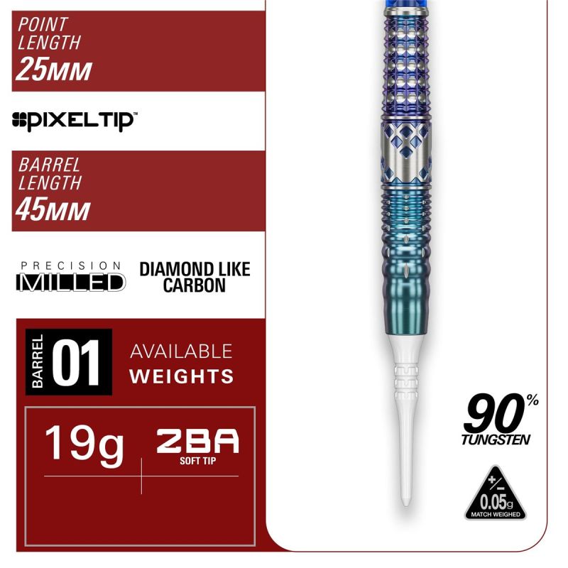 Target Cathy Leung Charis G5 90% 2BA Softdarts 19 Gramm Softdarts