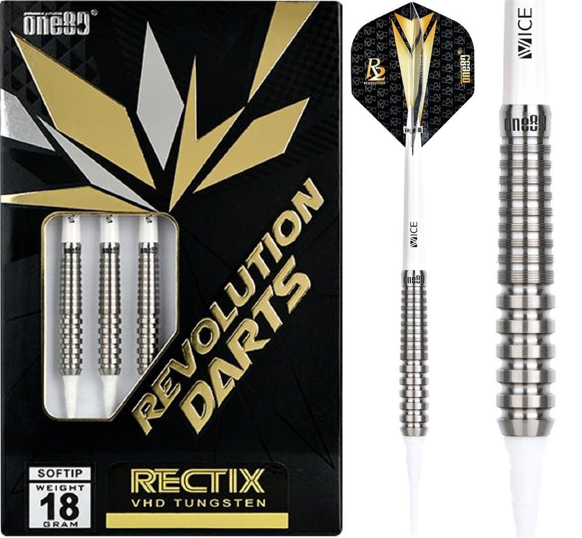 one80 Revolution Rectix Soft Darts 16/18 Gramm Softdarts