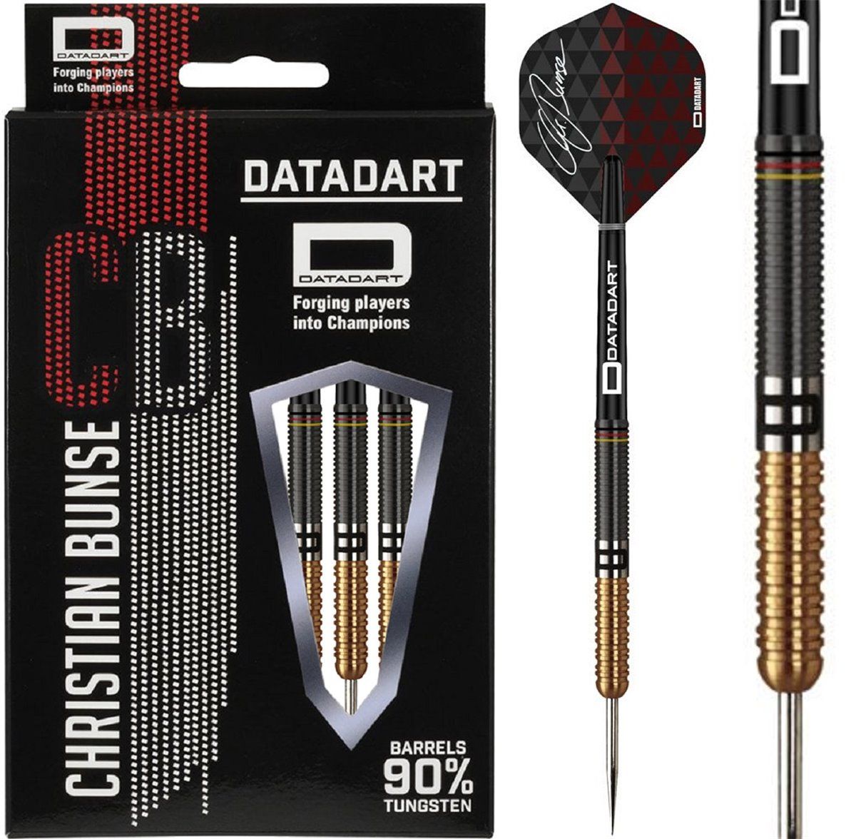 Datadart Christian Bunse Gold 90% Steeldarts 21/23/25 Gramm Steeldarts